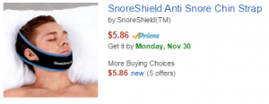 snoreshield anti snore chin strap